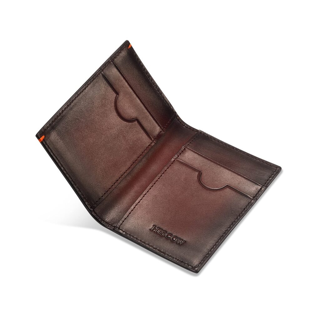 1393 Slim Leather Credit Card Holder 4cc & , Italian Calfskin Brush-Off